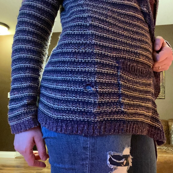 Lucky Brand Striped Cardigan - Picture 3 of 5